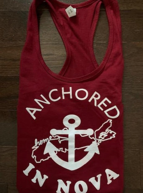 Ladies Racerback Tank: Cardinal red